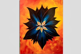 Paint Nite: Black Sapphire Lotus